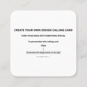 Create Your Own 2.5" x 2.5" Rounded Calling Card