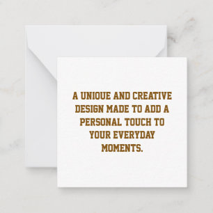 Create Your Own 2.5" x 2.5" Rounded Note Card