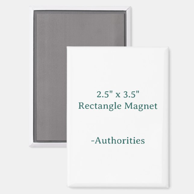 Create Your Own 2.5" x 3.5" Rectangle Magnet (Front/Back)
