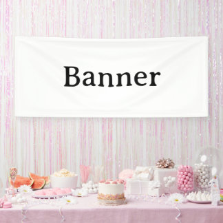 Create Your Own 2.5' x 6' Indoor Banner