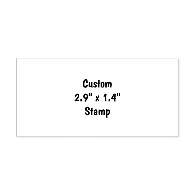 Create Your Own 2.9"x1.4" Self Inking Rubber Stamp (Design)