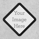 Create Your Own 2" Diamond White Iron-On Patch