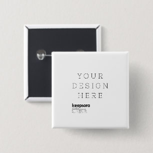 Create Your Own 2 inch 15 Cm Square Badge