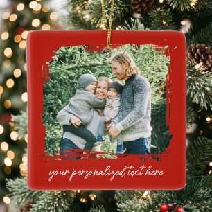 Create Your Own 2 Photo Ceramic Ornament
