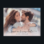 Create Your Own 2 Photo Wedding Change of Date Postcard<br><div class="desc">Create Your Own 2 Photo Wedding Change of Date Postcard</div>