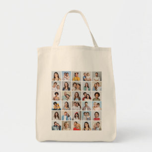 Create Your Own 30 Photo Collage Tote Bag