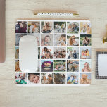 Create Your Own 30 x Photo Collage Square Grid Mouse Pad<br><div class="desc">Spruce up your office space with our Trendy Simple Personalised Photo Collage Mousepad. Featuring a modern photo collage layout,  it holds 30 special memories within a classic,  white background. Customise the background to your liking!</div>