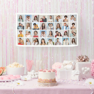 Create Your Own 32 Photo Collage Banner