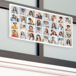 Create Your Own 32 Photo Collage Banner