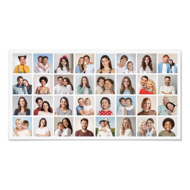 Create Your Own 32 Photo Collage Photo Enlargement (Front)