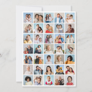 Create Your Own 35 Photo Collage Card