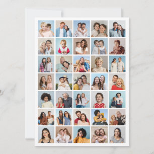 Create Your Own 35 Photo Collage Card