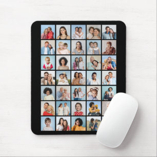 Create Your Own 35 Photo Collage Editable Colour  Mouse Pad