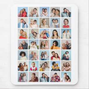 Create Your Own 35 Photo Collage Editable Colour  Mouse Pad