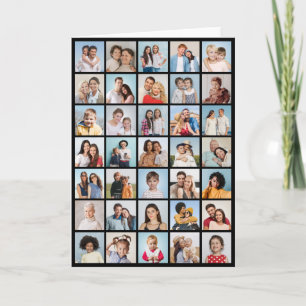 Create Your Own 35 Photo Collage Folded Note Card