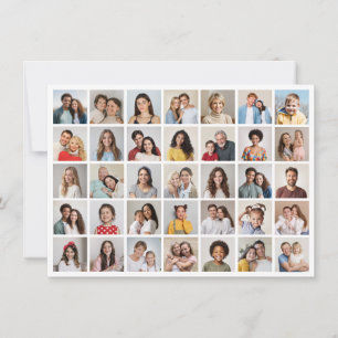 Create Your Own 35 Photo Collage Greeting Card