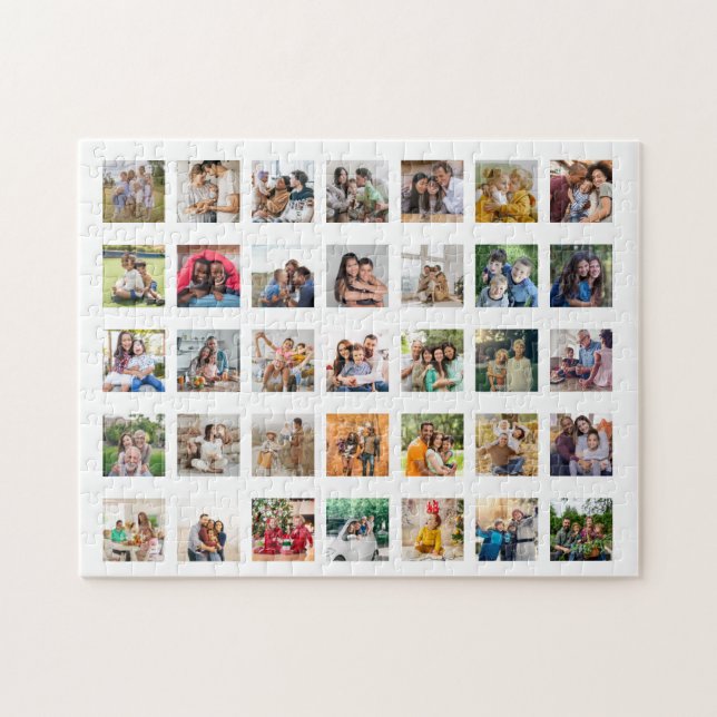 Create Your Own 35 Photo Collage Jigsaw Puzzle (Horizontal)