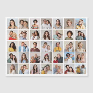 Create Your Own 35 Photo Collage Magnetic Card