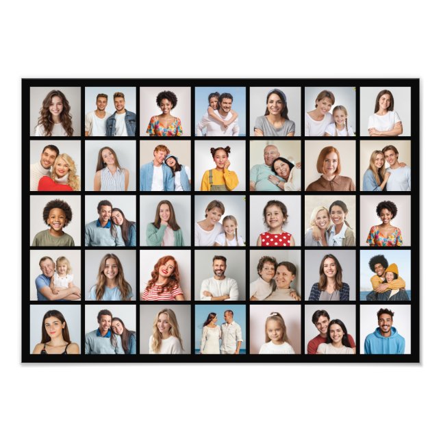 Create Your Own 35 Photo Collage Photo Enlargement Print (Front)