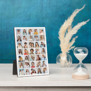 Create Your Own 35 Photo Collage Plaque