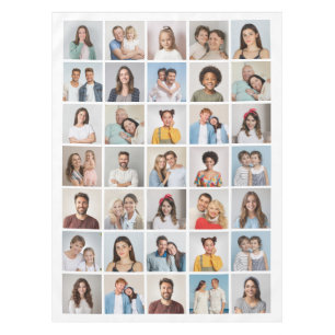 Create Your Own 35 Photo Collage Tablecloth