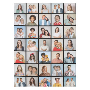 Create Your Own 35 Photo Collage Tablecloth