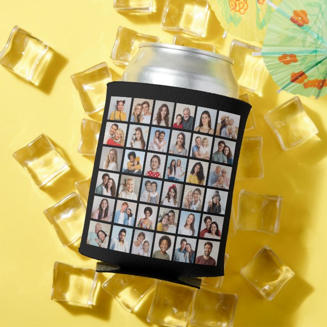 Create Your Own 36 Photo Collage Can Cooler (In Situ Summer)