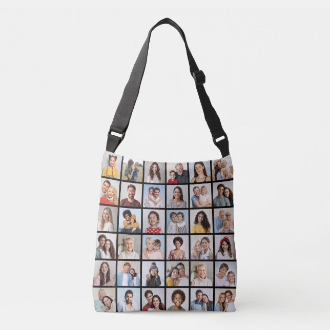 Create Your Own 36 Photo Collage Crossbody Bag (Front)