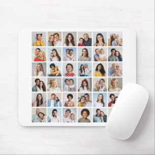 Create Your Own 36 Photo Collage Mouse Pad