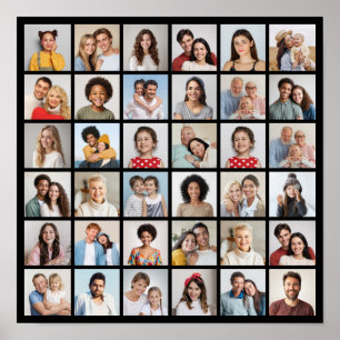 Create Your Own 36 Photo Collage Poster