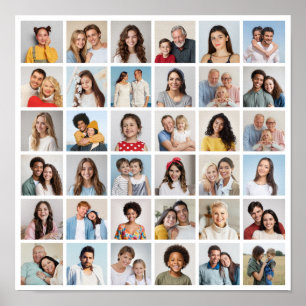 Create Your Own 36 Photo Collage  Poster