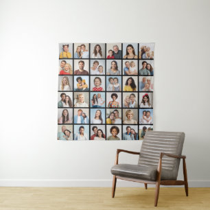 Create Your Own 36 Photo Collage Tapestry