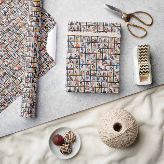 Create Your Own 36 Photo Collage Wrapping Paper (Crafts)
