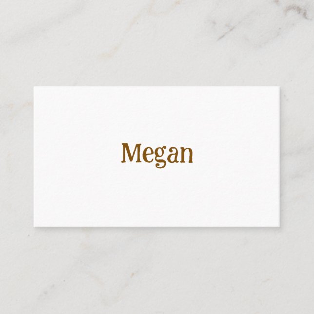 Create Your Own 3.5" x 2.0" Matte Calling Card (Front)