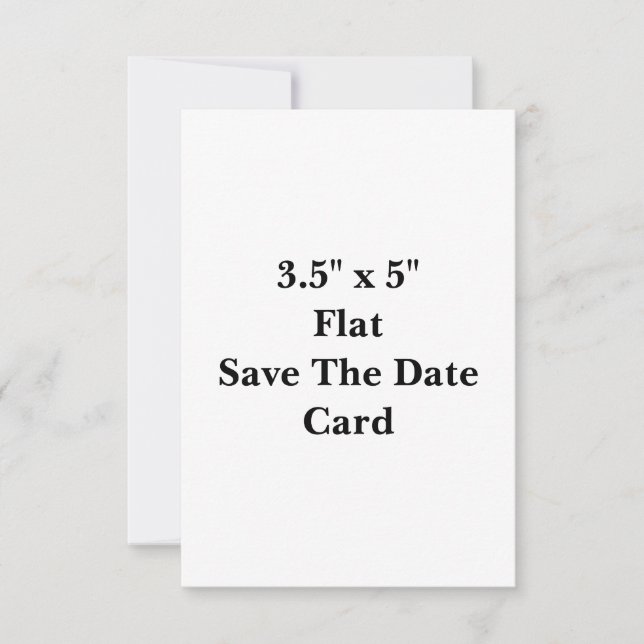 Create Your Own 3.5" x 5" Flat Save The Date Card (Front)