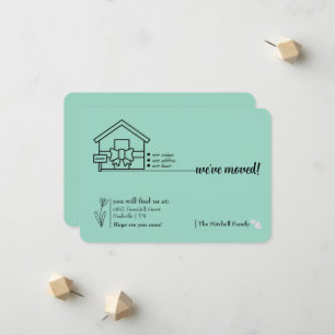 Create Your own 3.5" x 5" Moved Announcement Card
