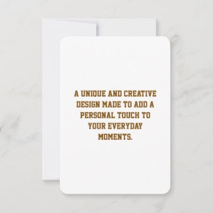 Create Your Own 3.5" x 5" Response Card