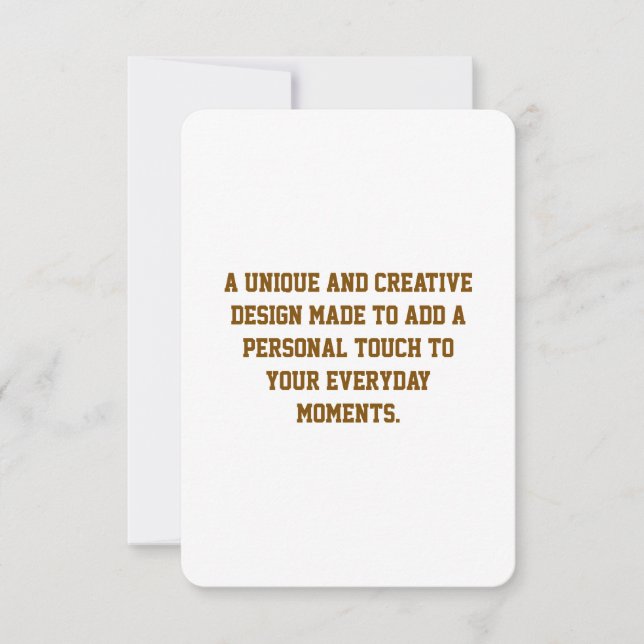 Create Your Own 3.5" x 5" Response Card (Front)
