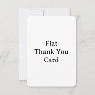 Create Your Own 3.5" x 5" Rounded Flat Thank You Card