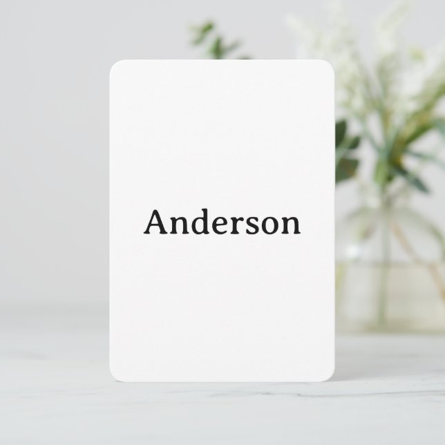 Create Your Own 3.5" x 5" Rounded Thank You Card (Standing Front)