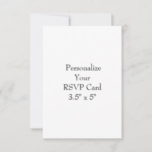 Create Your Own 3.5" x 5" RSVP Card
