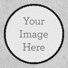 Create Your Own 3" Circle White Iron-On Patch