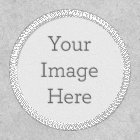 Create Your Own 3" Circle White Iron-On Patch