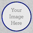 Create Your Own 3" Circle White Iron-On Patch