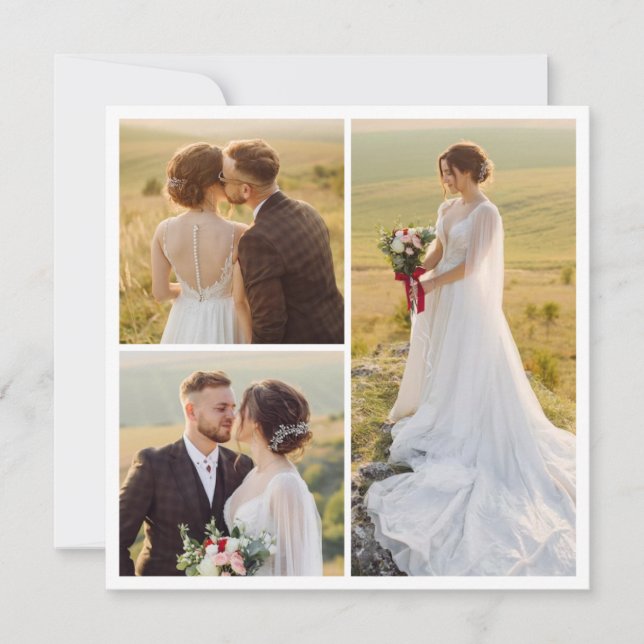 Create Your Own 3 Photo Collage Card (Front)