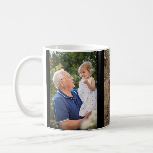 Create Your Own 3 Photo Collage Coffee Mug (Left)