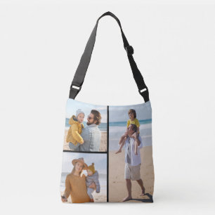 Create Your Own 3 Photo Collage Crossbody Bag