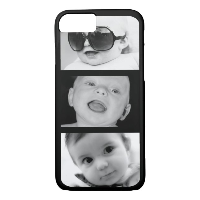 Create-Your-Own 3 Photo Collage iPhone 7 Case (Back)