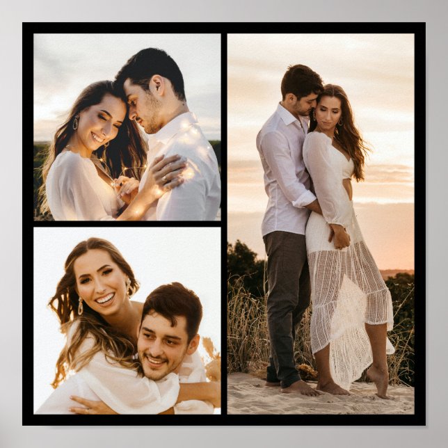 Create Your Own 3 Photo Collage Poster (Front)