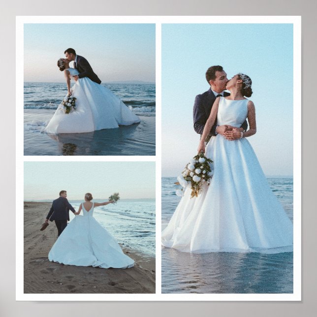 Create Your Own 3 Photo Collage  Poster (Front)